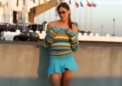 Exotic amateur shemale video with Outdoor scenes