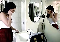 Sublime bitch gets fingerede and fucked hard while in bondage