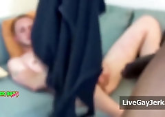 teenage Milky guy poked By darksome ten-Pounder without a condom