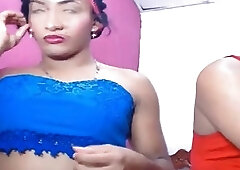 horny lusty tranny receives beautiful On web camera