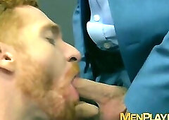 Suit and tie Welcum Leander and Shane Jackson analfucking