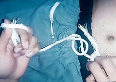 Desi Indian girlfriend gets her first taste of pleasure from her lover before marriage, serving up an amazing blowjob