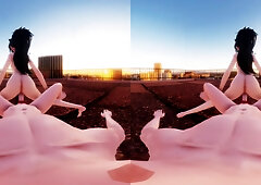 Blanchie Gets Creamed in Reverse Cowgirl