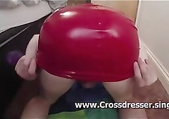 PVC skirt dildo fuck doggystyle dildo CD