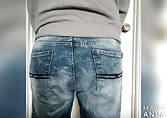 Despairing Male Has An Accident in His Shorts