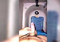 Urinate Boner in The Shower Uncut Aaron Skeetman Trickle