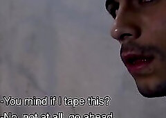 Amateur latin gay teen Juande leases a room on a big cock