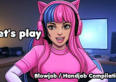 Let's Play - Blowjob / Handjob - Compilation [2 Minutes Editon]