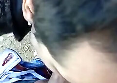 The slut gives me a great blowjob.