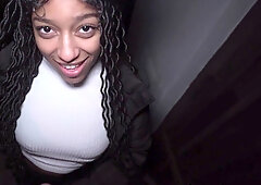 Public Agent: Big Brazilian Portuguese Tits And Ass of Hot Ebony Vicky Menage