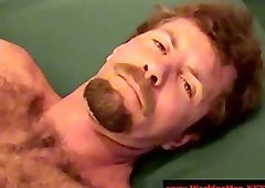 Redneck bear jerking his cock