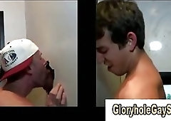 Straight twink gets sucked at gloryhole