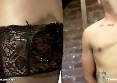 Courier Bound And Nailed By Shemale