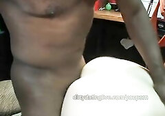 A breasty mother I'd like to fuck lets me tape her at a sex party in a Denver tattoo parlor. A Ebony chap bows her over the tattooing chair, scre