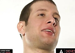 Breasty trans Carmen Moore gets sandwiched in a three-some with Carrie Ann and Spencer Fox.