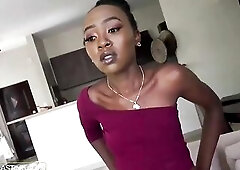 This BLACK 18YO college gal solely got str8 As...this babe creamed on my SHLONG in advance of that babe graduated