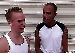 Adrian gets very first big gay cock up his ass