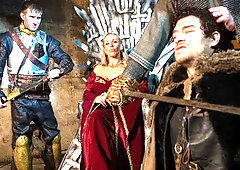 Angels Rebecca More and Tina Kay are getting fucked by a giant dick