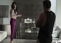 Horny trans woman gets her ass fucked by boyfriends friend