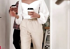 Oriental cutie warmed up with hard wang