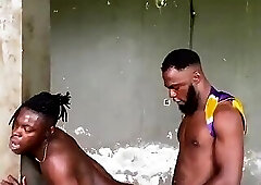 Naughty college boy sex with a stranger outdoor