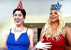 Big Titted Redhead Milf And Flexible Cougar Swap and Fuck Their Boys After Workout