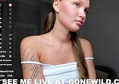 Hot Webcam Babe Teases in Lingerie