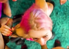 Her 1st time Group sex - double penetration, DAP, ATM, Gulp