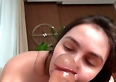 Stepson Comes Home to Lonely Stepmom - Massage Turns Into Hard Doggy