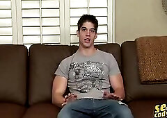 Straight guy paid to jerk off on camera