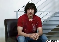 Chandler Cane wanking his fine college cock