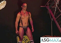 NEXT DOOR WET - Tattooed Up Nic Sahara Works Over Michael Boston’s Elastic Rump in Leather