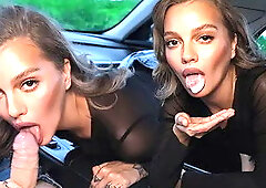 Taxi Driver Fills Her Mouth with Cum  She Forgot Her Wallet