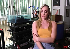 Blonde Beauty Riley Reyes Has A Semen Fetish!