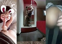 Realmexicancouple on Snapchat tries not to blow their load