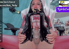 Bondage silent Tgirl live