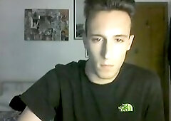 Italian Gorgeous Boy Fingering His Round Ass,Nice Cock Too