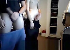 two straight guys paid to jerkoff together