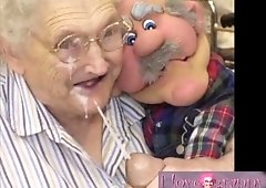 Granny Gets Huge Facial
