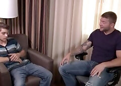 Str8ToGay: American Colby Jansen escorted by Johnny Rapid fucks in the ass