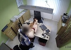 Incredible redhead gladly sucks and rides dick to get money