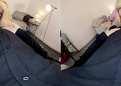 Bad Girl Blowjob; Blonde Oral Fun POV - SexLikeReal