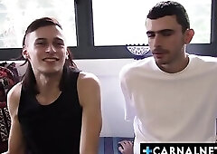 Anorectic amateur Aussie guys sucking each other's cocks