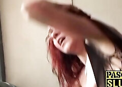 Submissive redhead ass destroyed by dom