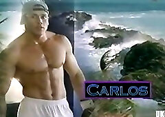 Muscle gay rimjob with cumshot