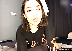 Hot Student gives Blowjob and Rides Cock as she was Taught in College Dorm