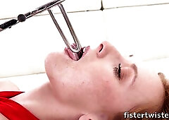 Cute hottie Linda Pleasing thinks that babe can take on our fisting golden-haired, Vinna Reed in todays scene for Fister Twister and as u will watch, 