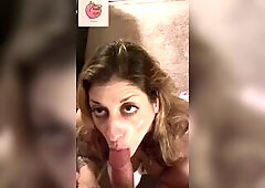 hot mother i'd like to fuck sucks husbands large jock until this guy cums