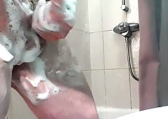 Molten Fellow Cleaning his Wood in the Douche!