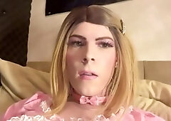 Jessica Bloom encourages sissy slut to experience intense anal orgasms